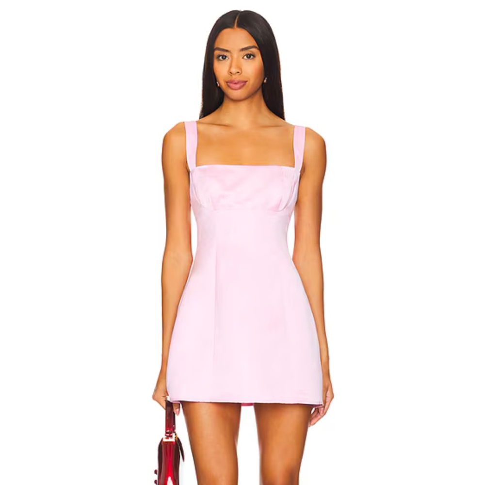 Revolve Malia Mini Dress in Baby Pink